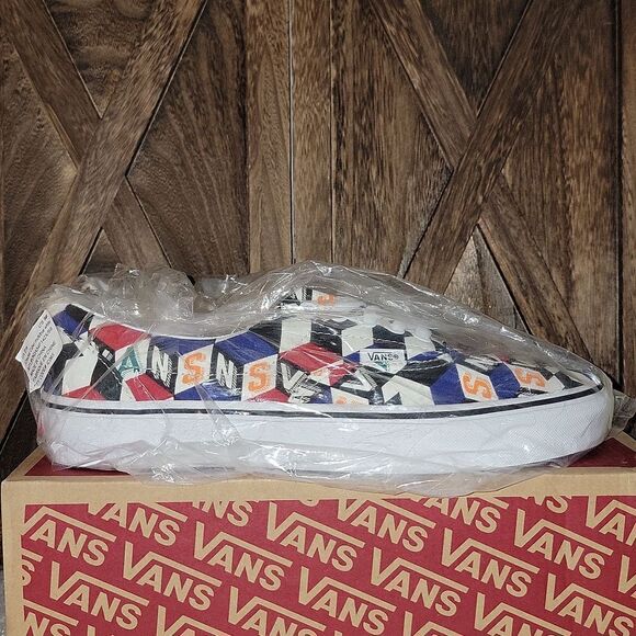 New VANS UA Era Checker Cube Multi / True White Mens 9 - Picture 5 of 11